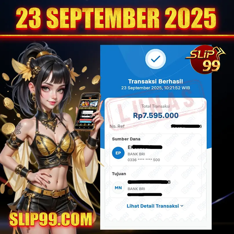 BUKTI KEMENANGAN MEMBER SLIP99